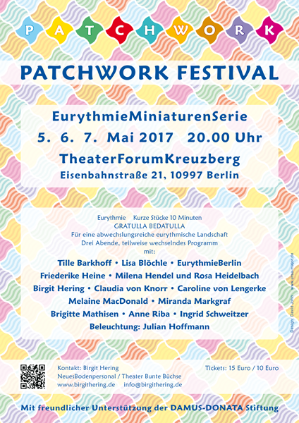Poster for the Patchwork Eurythmy Festival in Berlin, May 2017