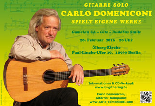 Carlo Domeniconi concert in Berlin, February 2016