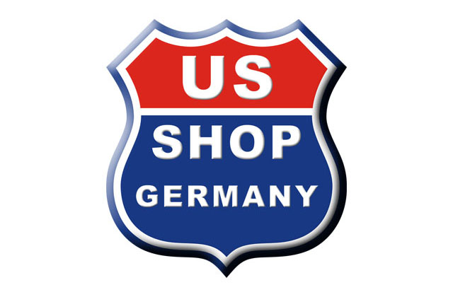 US Shop Germany - logo, website, graphics and publicity designed by Ursa Major Design in Berlin